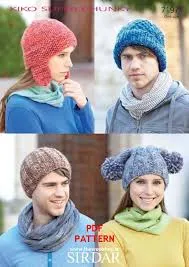 Sirdar Kiko Super Chunky Yarn Knitting Pattern Leaflets