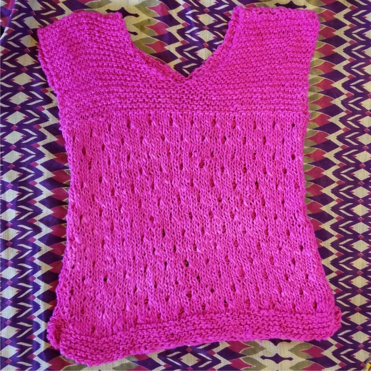 Spring Fling Tee Knitting Pattern