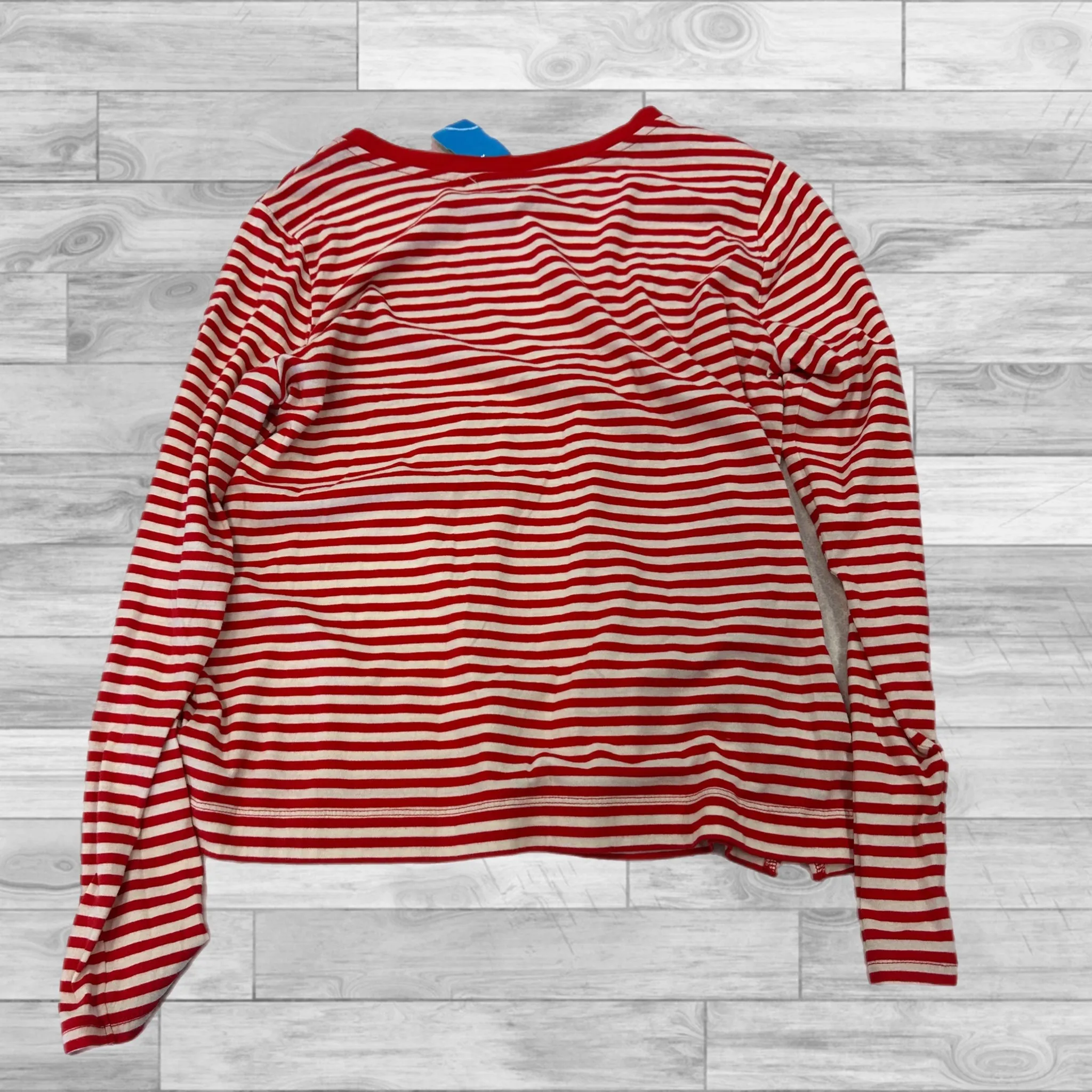 Striped Top Long Sleeve Basic Loft, Size M