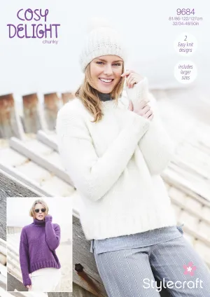 Stylecraft Cosy Delight Pattern  9684 - Sweaters - NOW €1.00