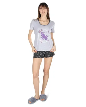 Women’s Capricorn Zodiac Sign PJ Short Set
