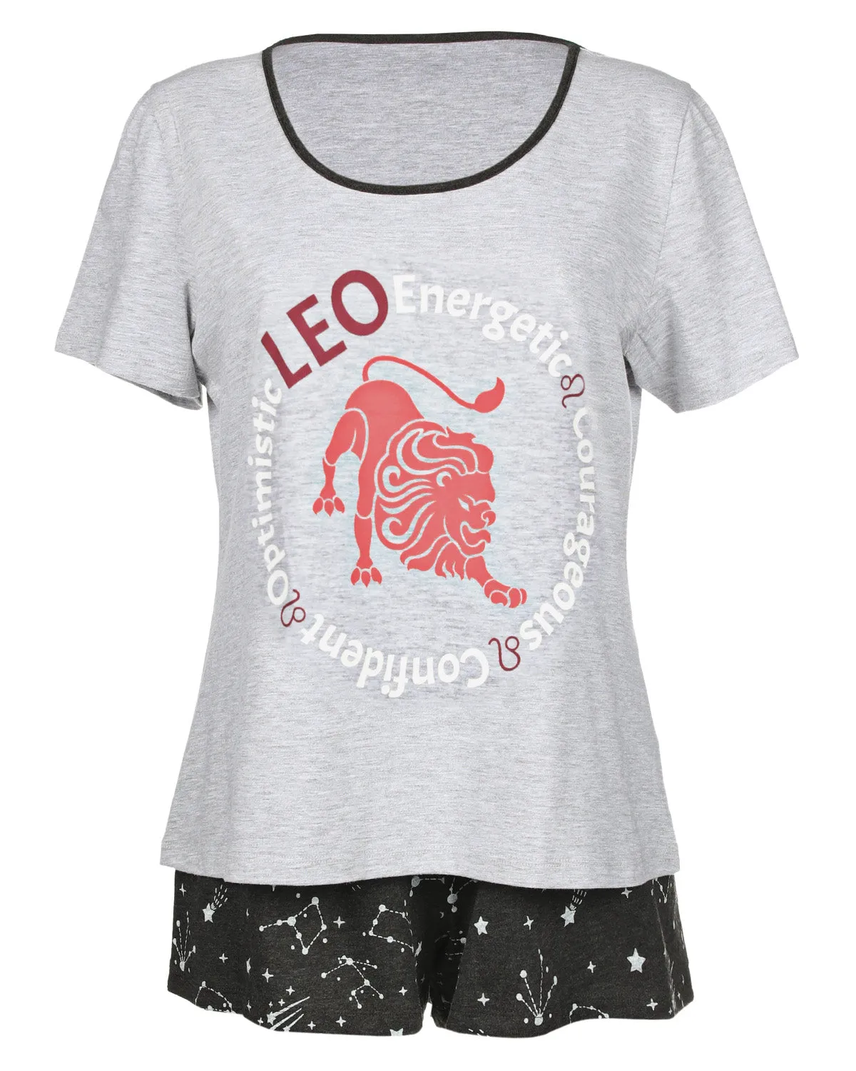 Women's Leo Zodiac Sign PJ Short Set