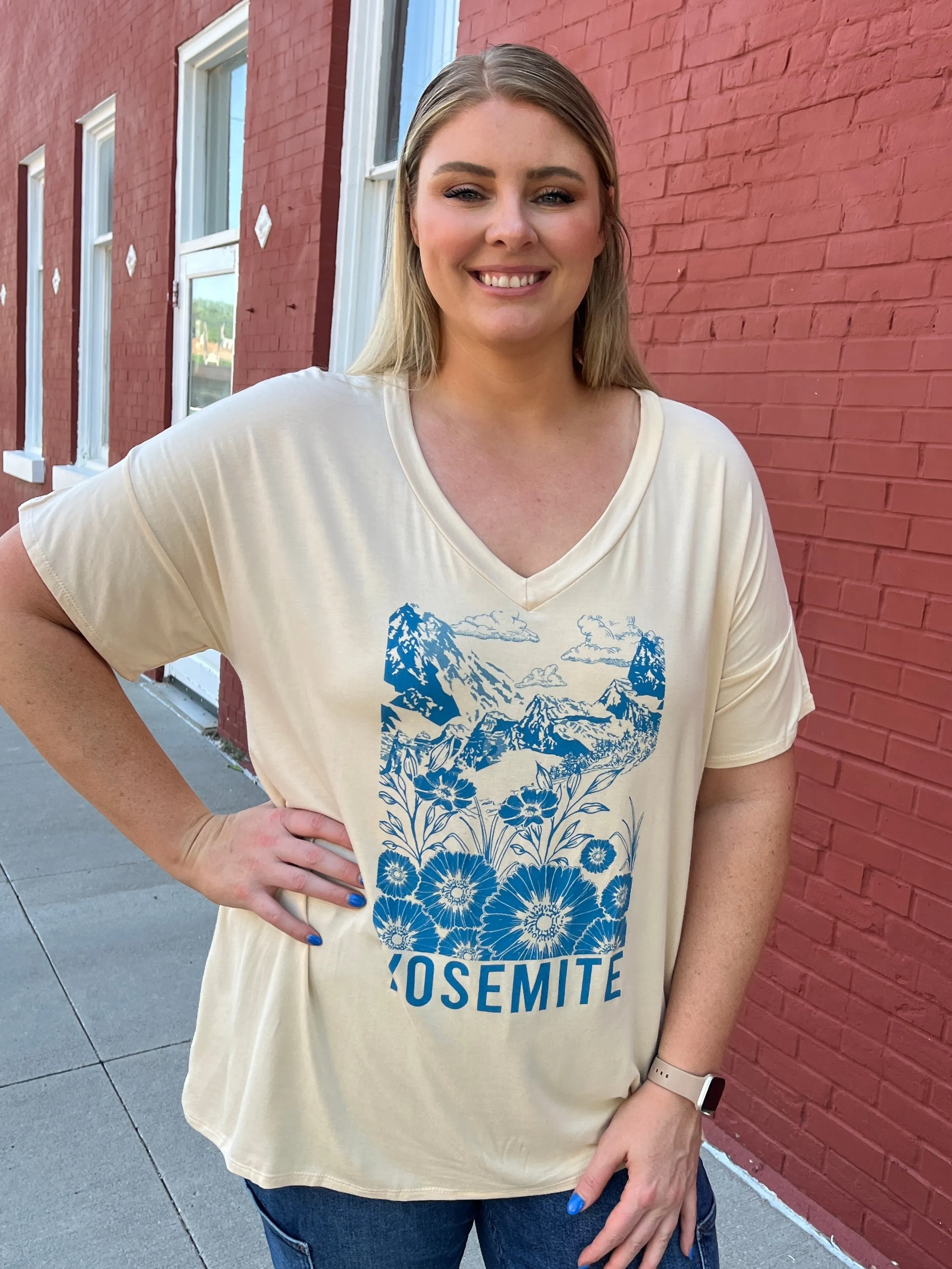 Yosemite V-Neck Tee
