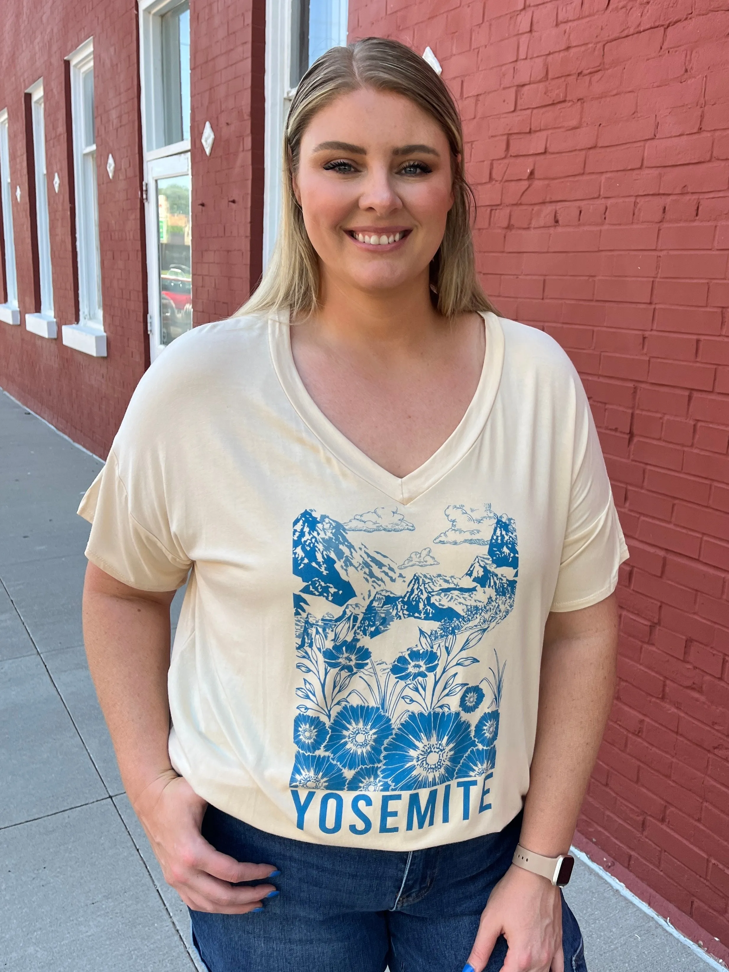 Yosemite V-Neck Tee